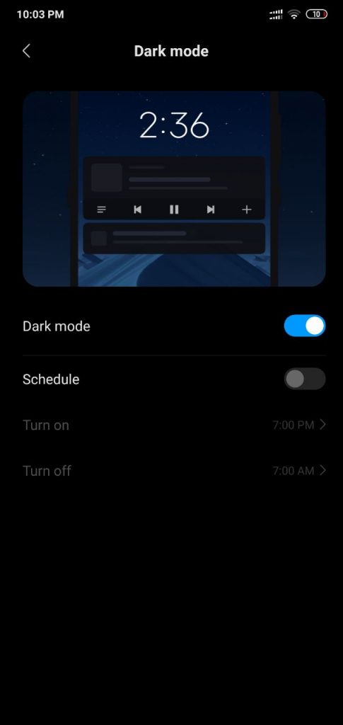 How to disable dark mode on Xiaomi smartphones? 1