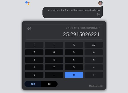 Google Assistant Calculator 