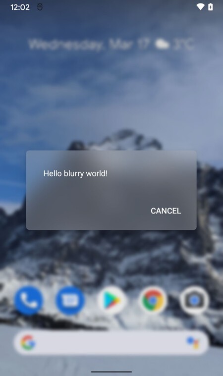 Android 12 Blur