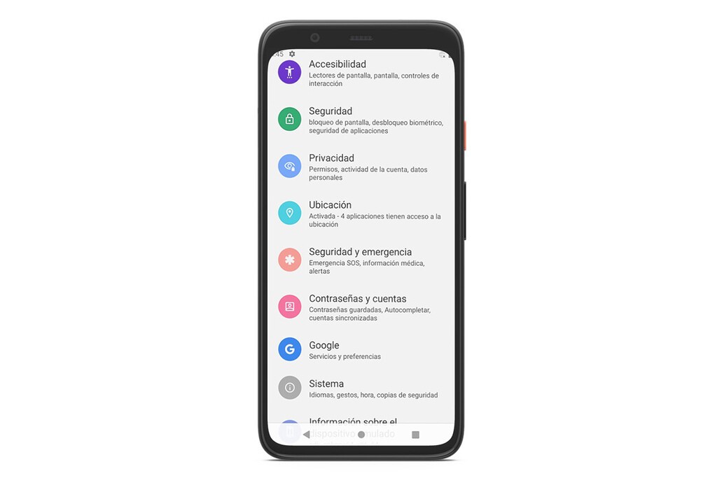 Android 12 launches the Security and emergency menu in its