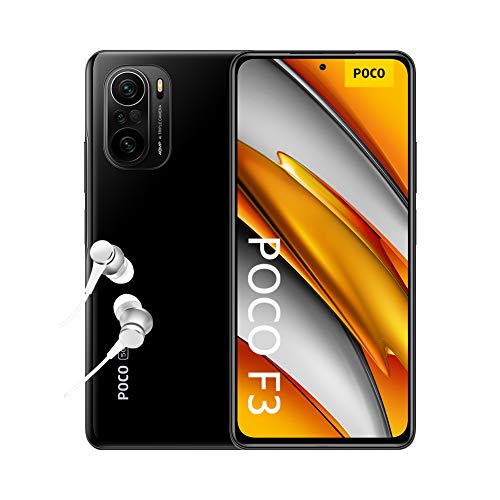 POCO F3 5G - Smartphone 6 + 128GB, 6.67 ”120 Hz AMOLED DotDisplay, Snapdragon 870, 48MP triple camera, 4520 mAh, Night Black (ES / PT version), includes Mi headphones