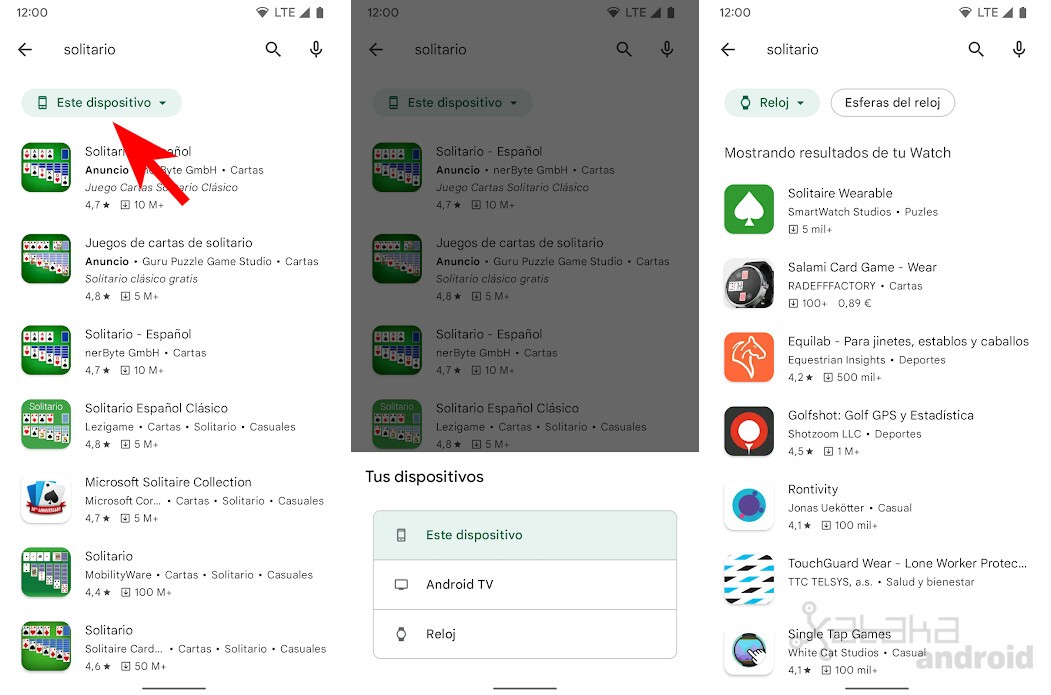 google play store already allows filtering applications by devices
